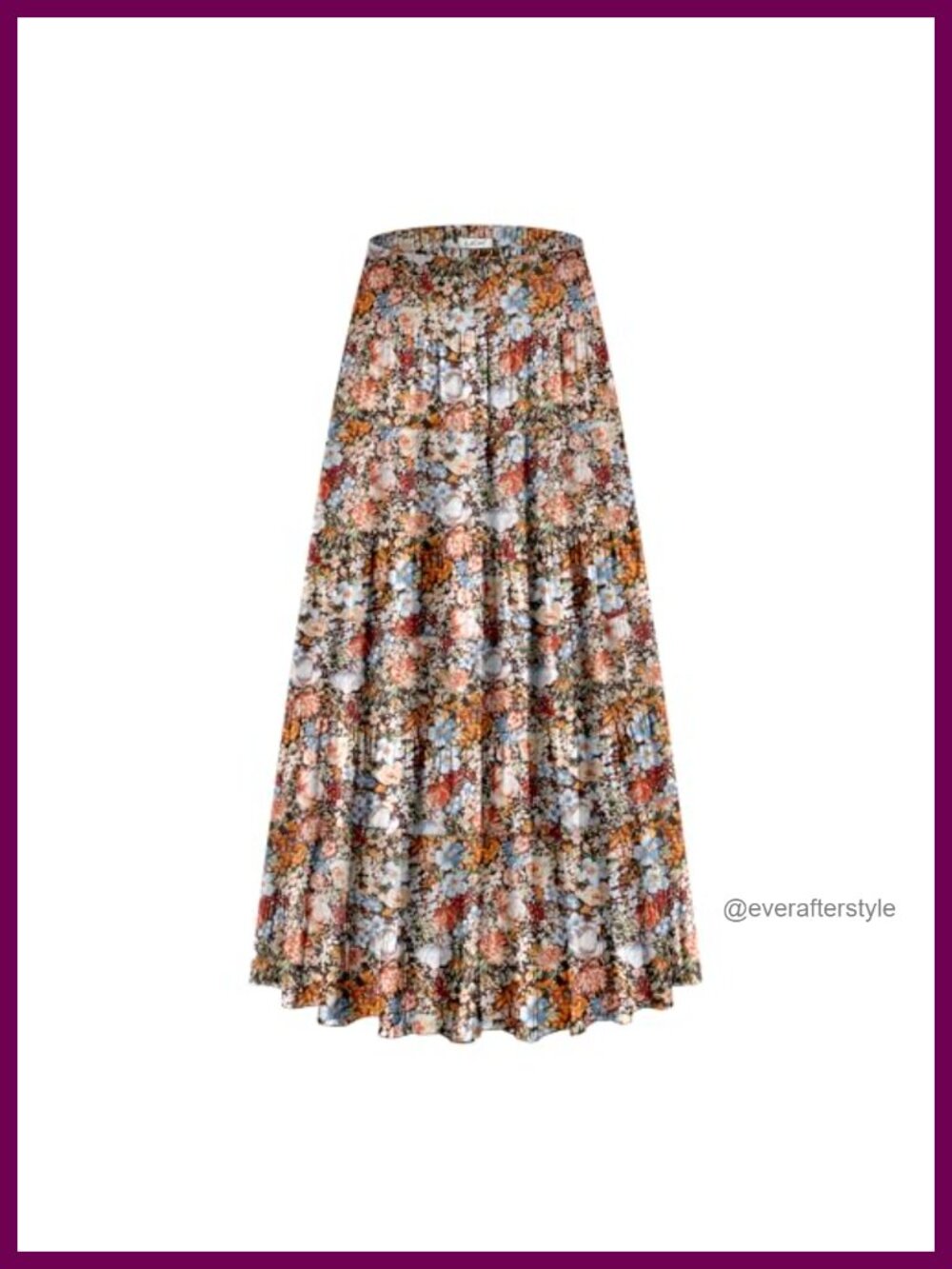 Women's Maxi Skirt with Pockets Casual A Line Pleated Skirt